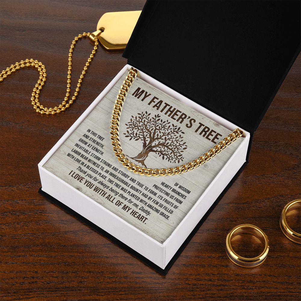 My Father's Tree - Cuban Link Chain