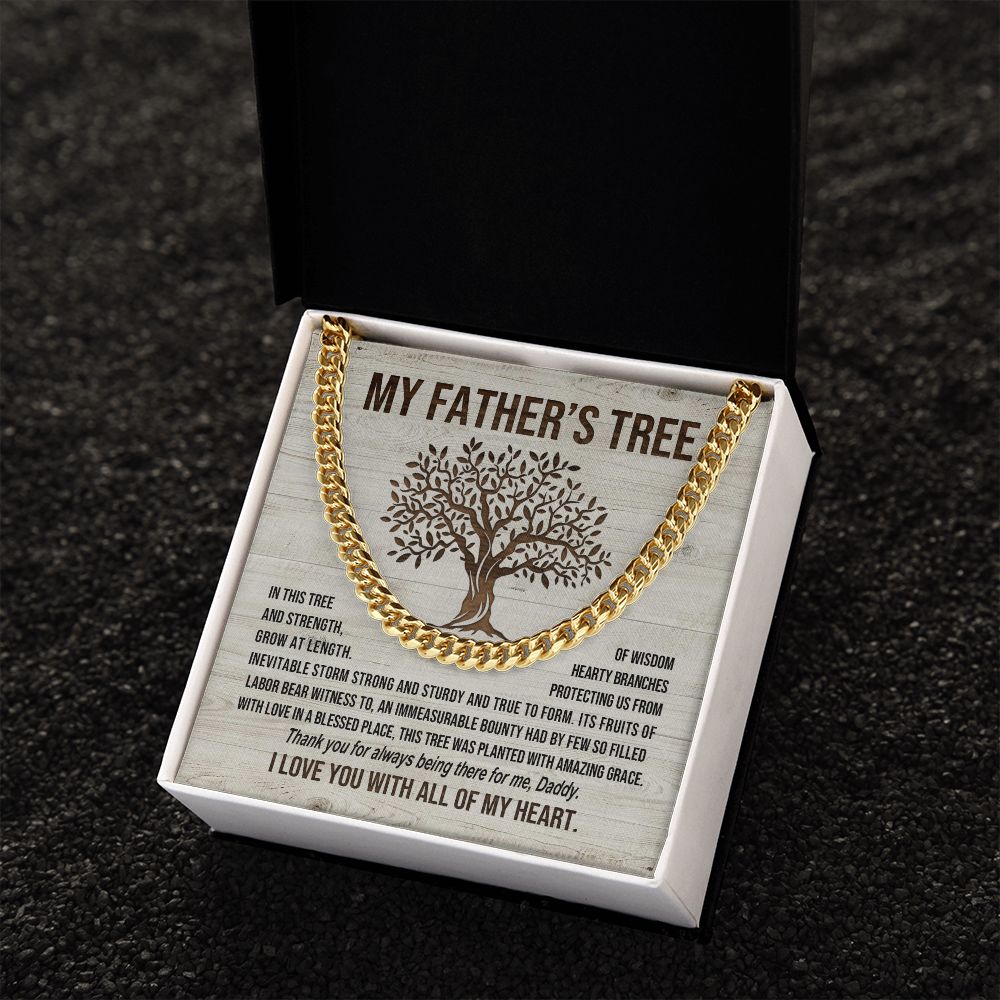 My Father's Tree - Cuban Link Chain