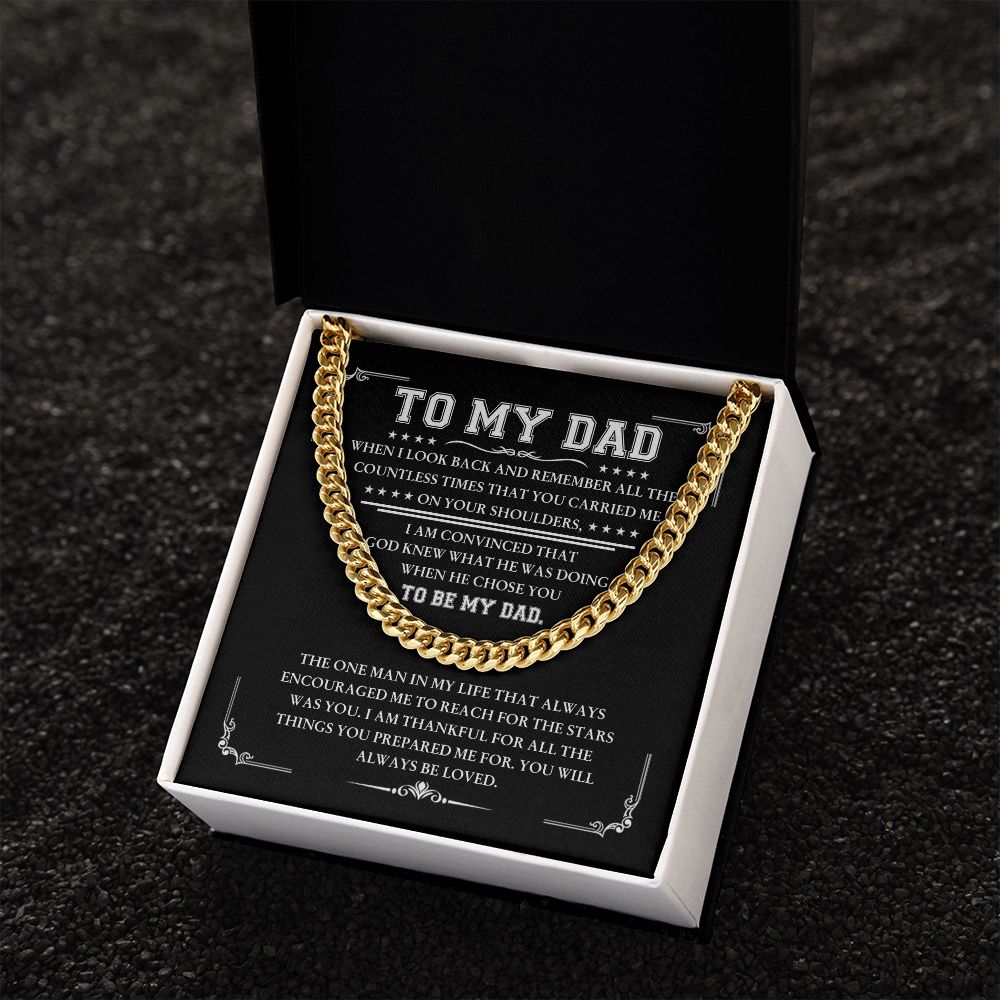 To My Dad - Cuban Link Chain