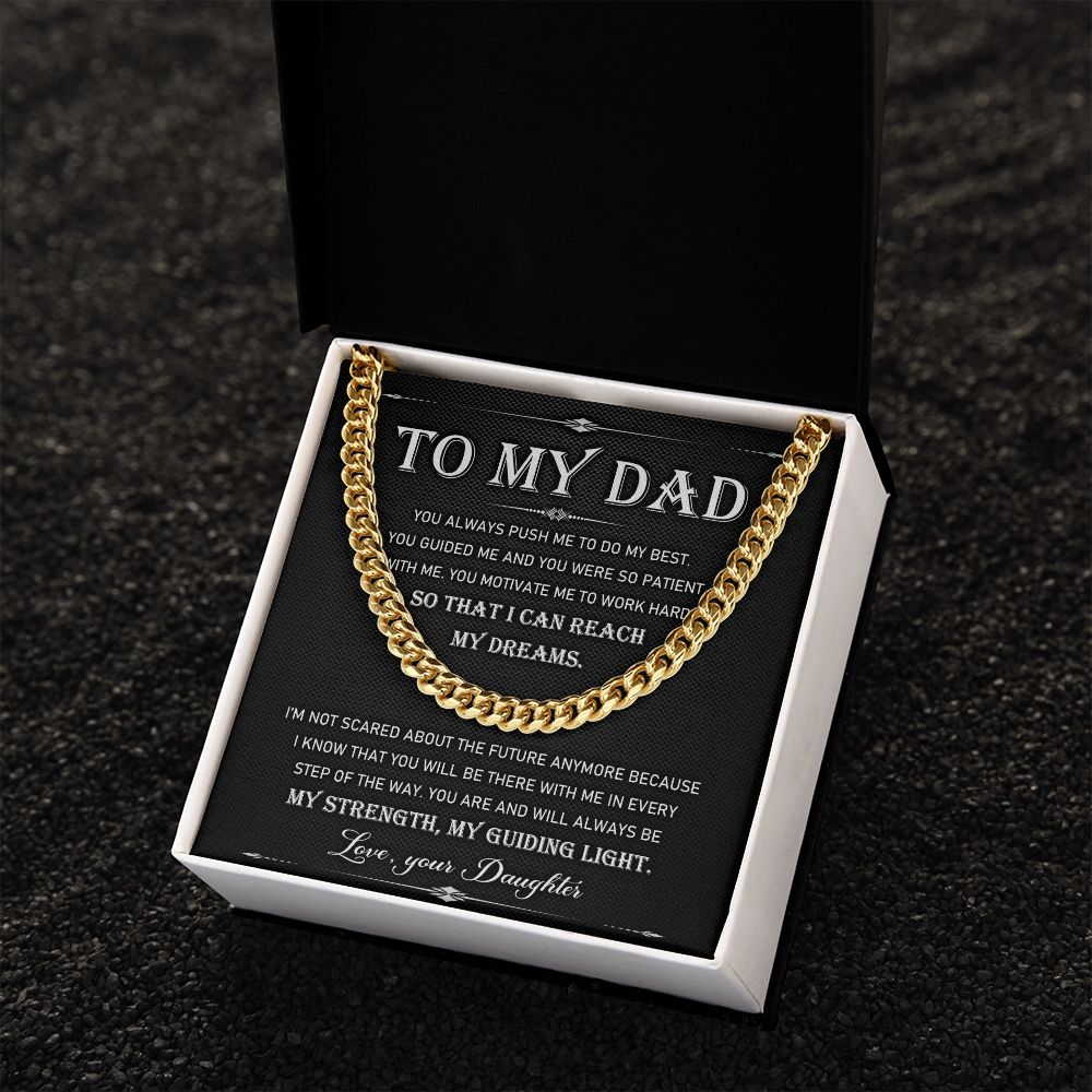 To My Dad - Cuban Link Chain