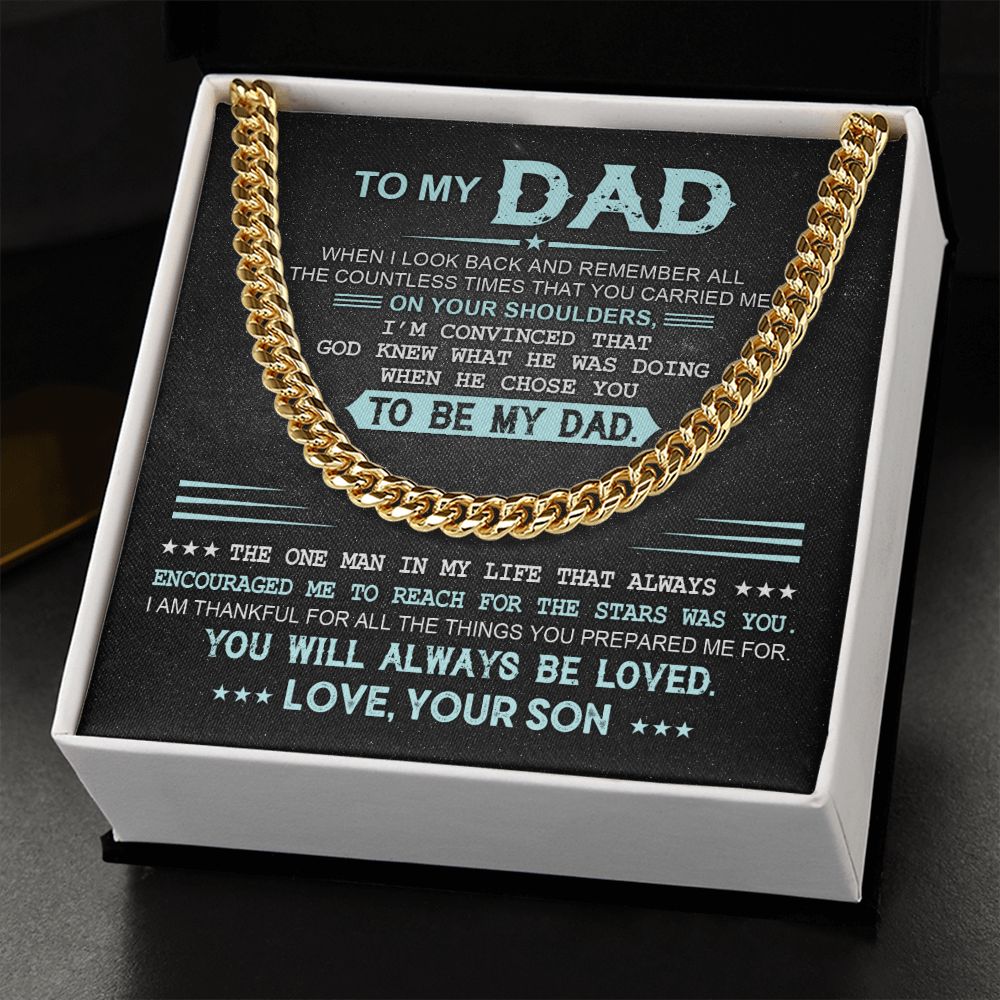 To My Dad - Cuban Link Chain