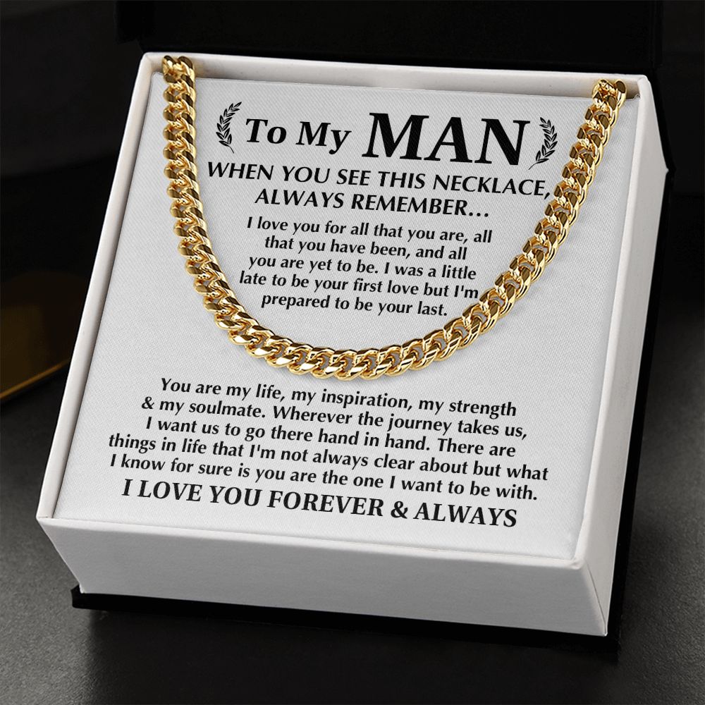 To My Man - Cuban Link Chain