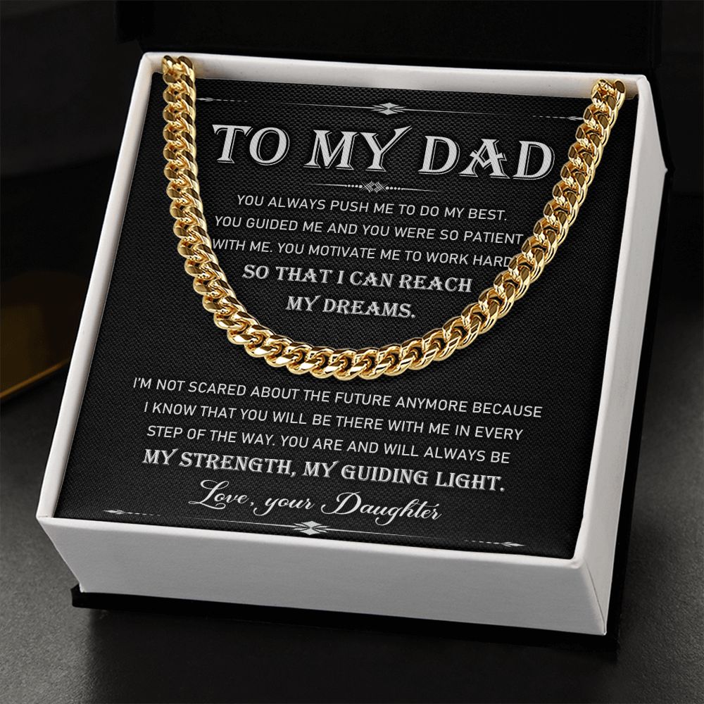 To My Dad - Cuban Link Chain