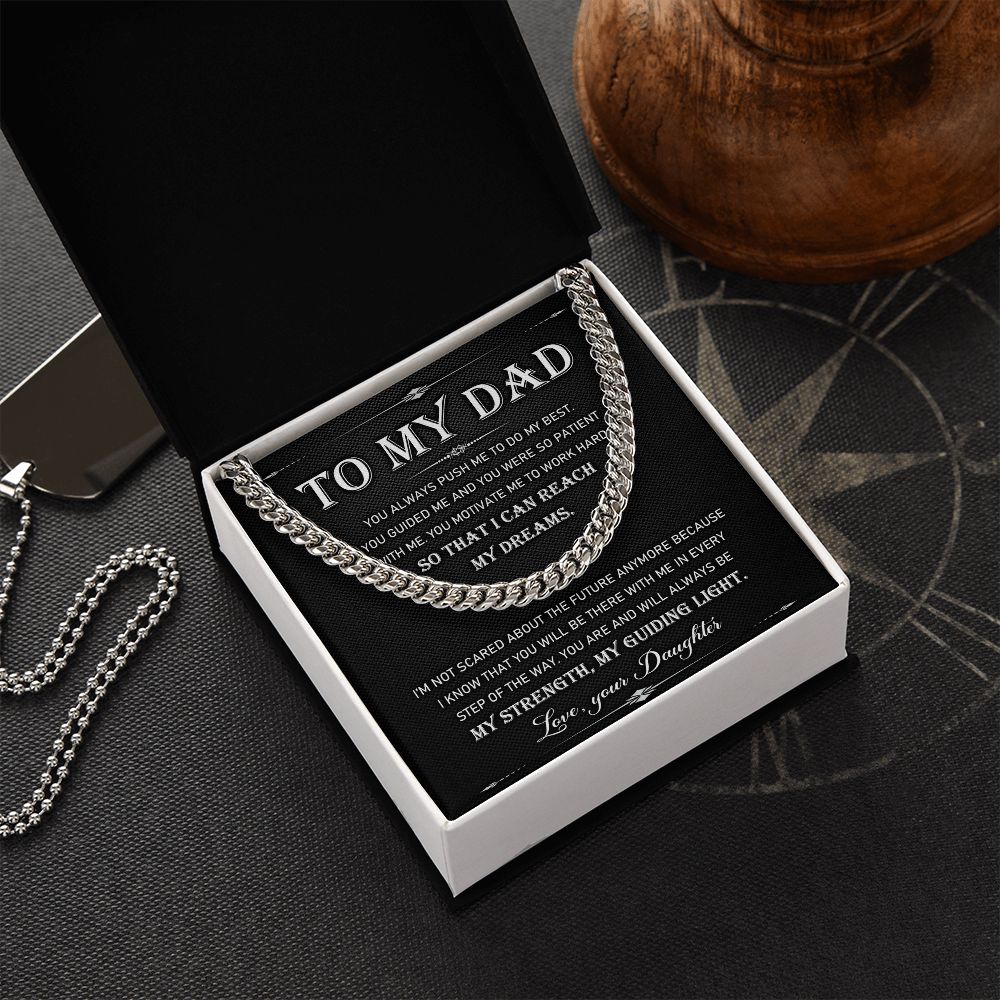 To My Dad - Cuban Link Chain