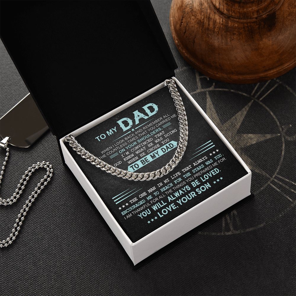 To My Dad - Cuban Link Chain