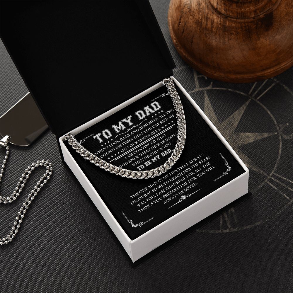 To My Dad - Cuban Link Chain