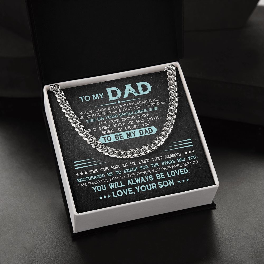 To My Dad - Cuban Link Chain