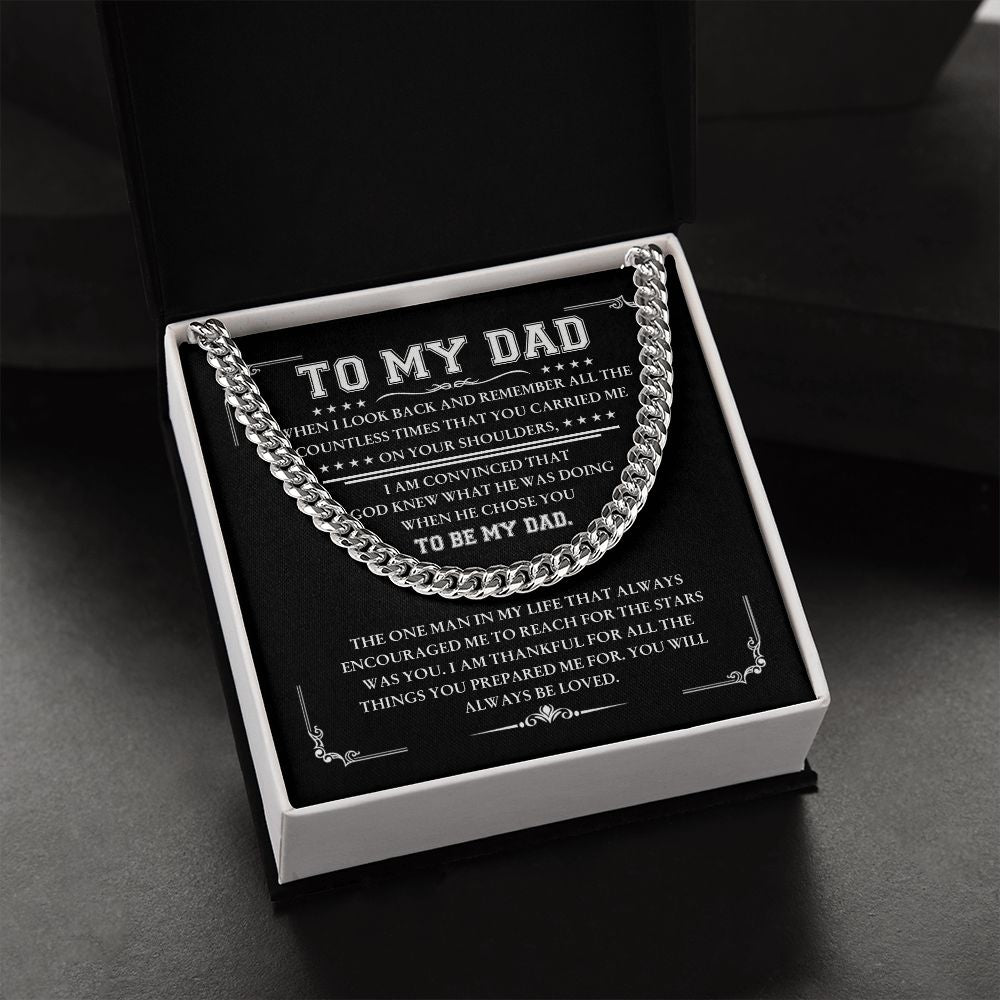 To My Dad - Cuban Link Chain