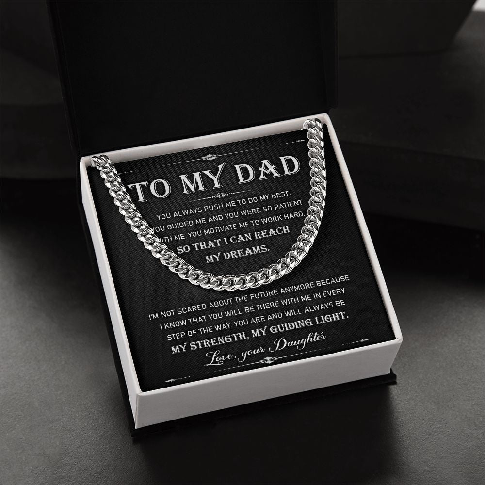 To My Dad - Cuban Link Chain