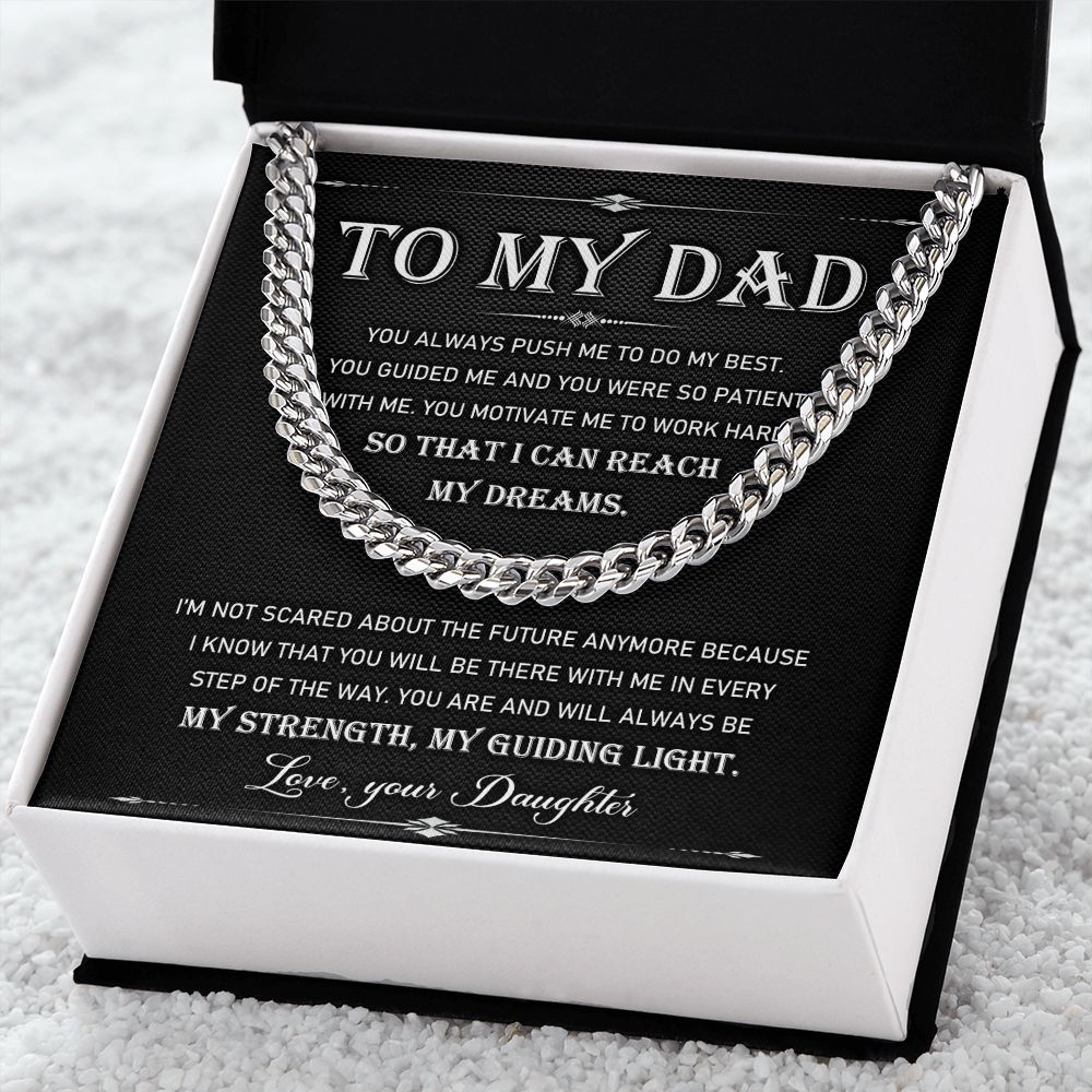 To My Dad - Cuban Link Chain