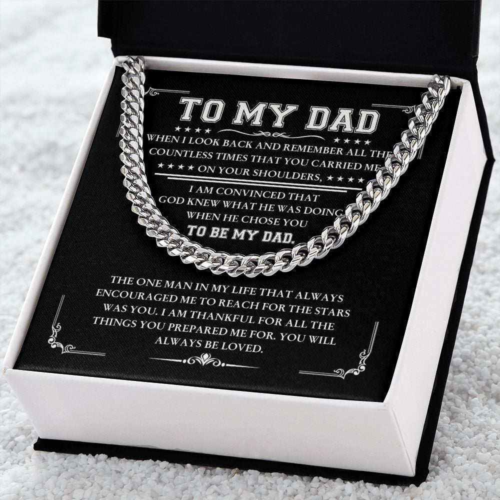 To My Dad - Cuban Link Chain