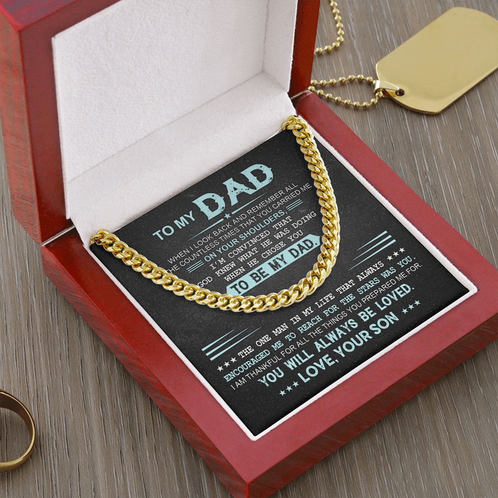 To My Dad - Cuban Link Chain