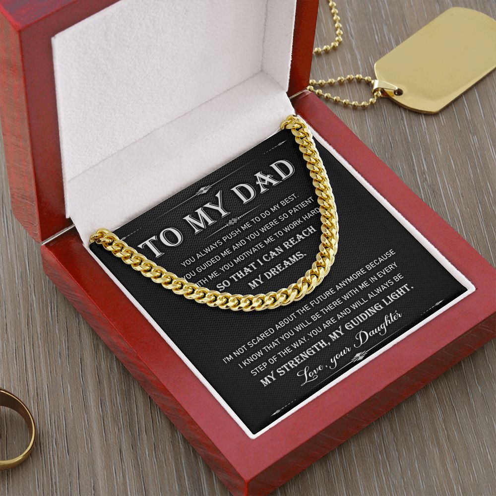 To My Dad - Cuban Link Chain