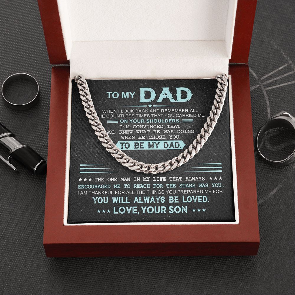 To My Dad - Cuban Link Chain