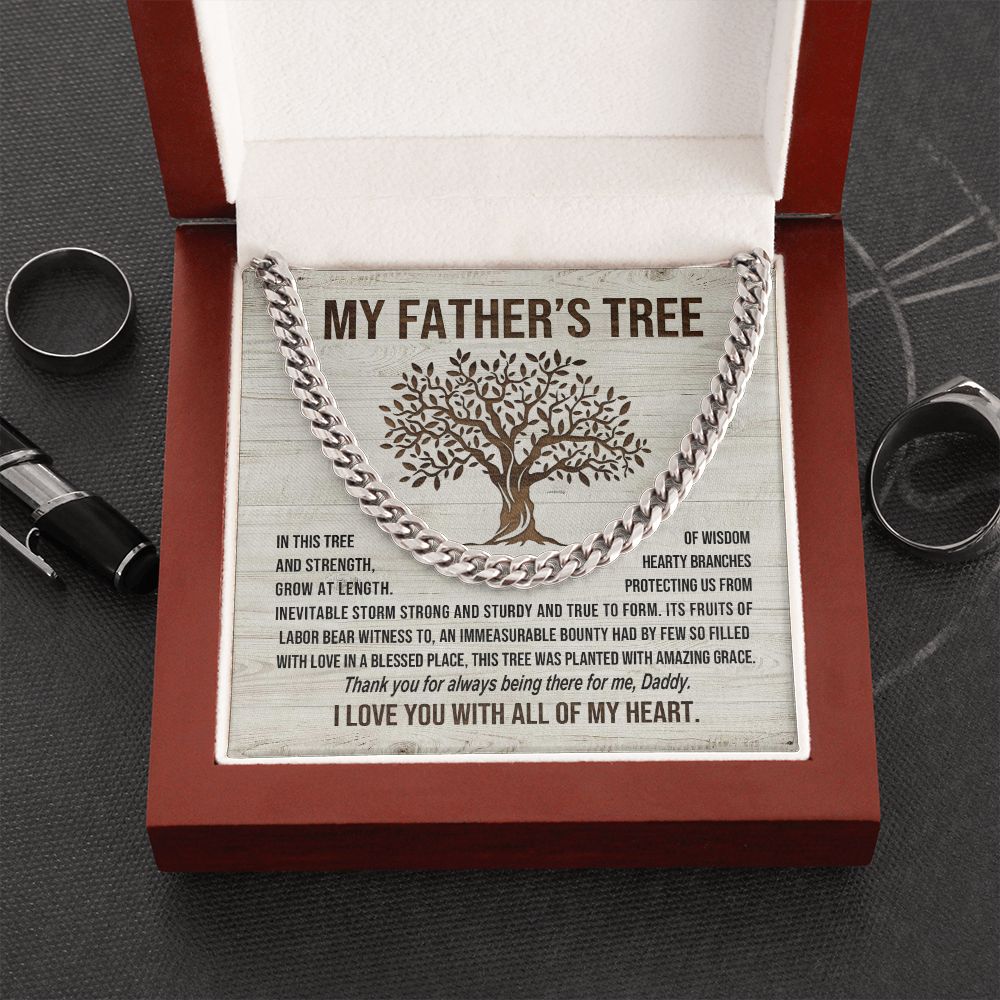 My Father's Tree - Cuban Link Chain