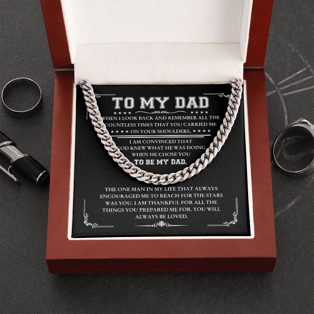 To My Dad - Cuban Link Chain