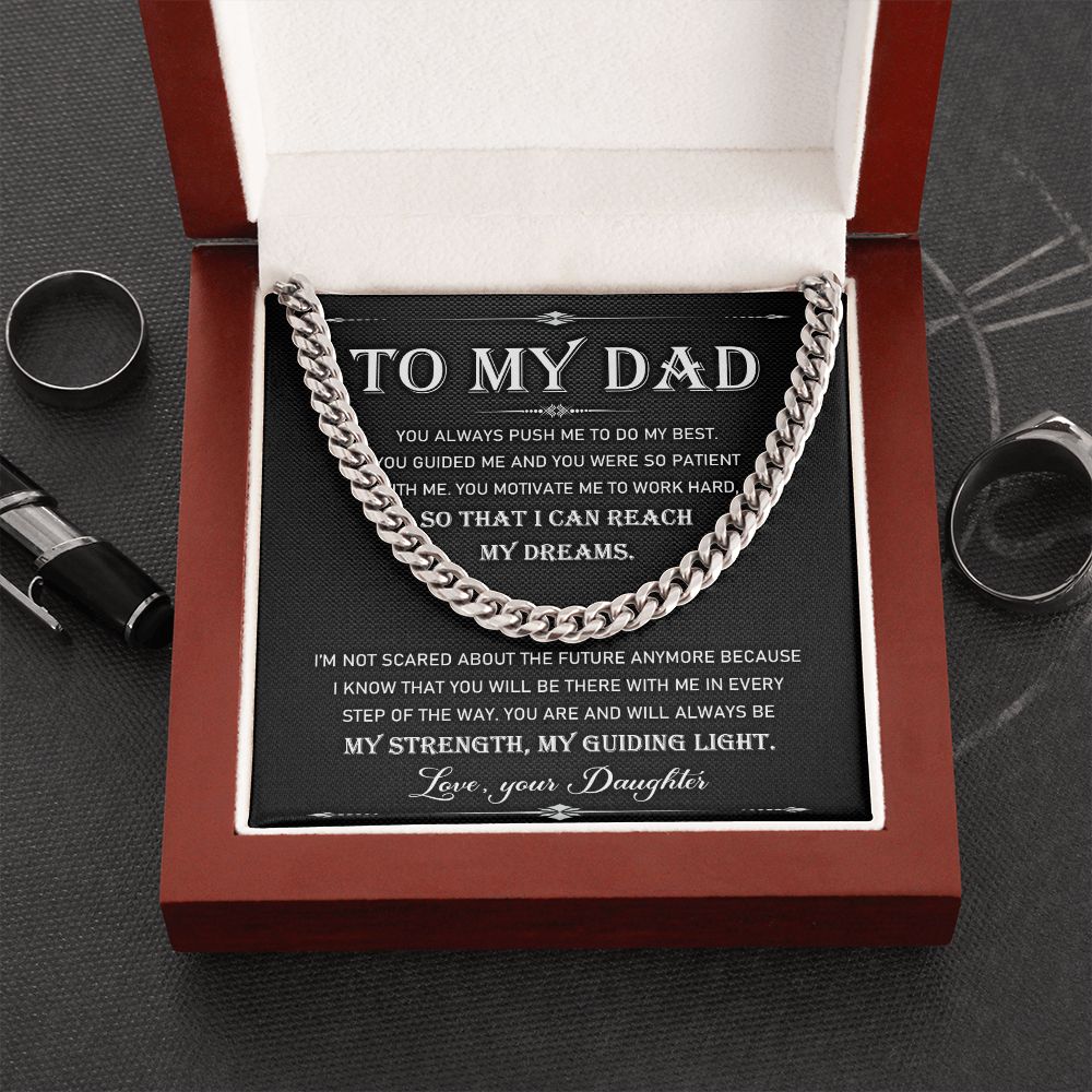 To My Dad - Cuban Link Chain