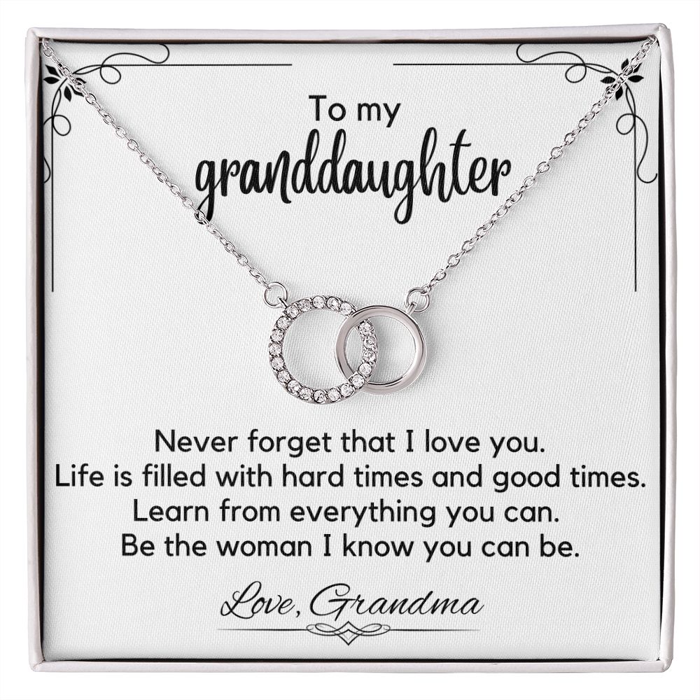 To My Granddaughter From Grandma - Perfect Pair Necklace