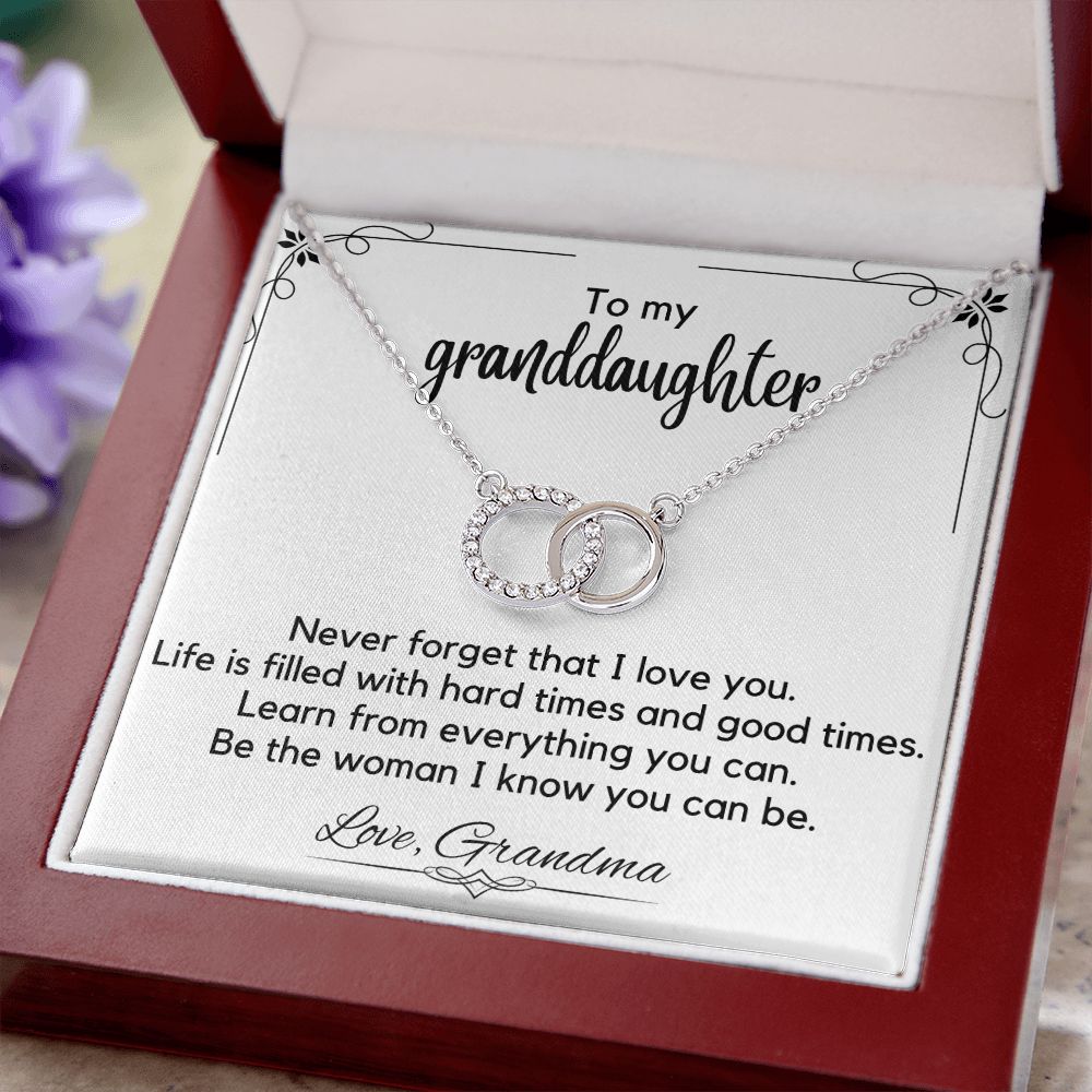 To My Granddaughter From Grandma - Perfect Pair Necklace