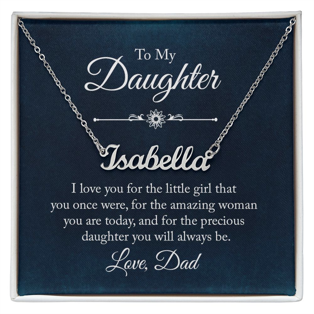 To My Daughter - Name necklace