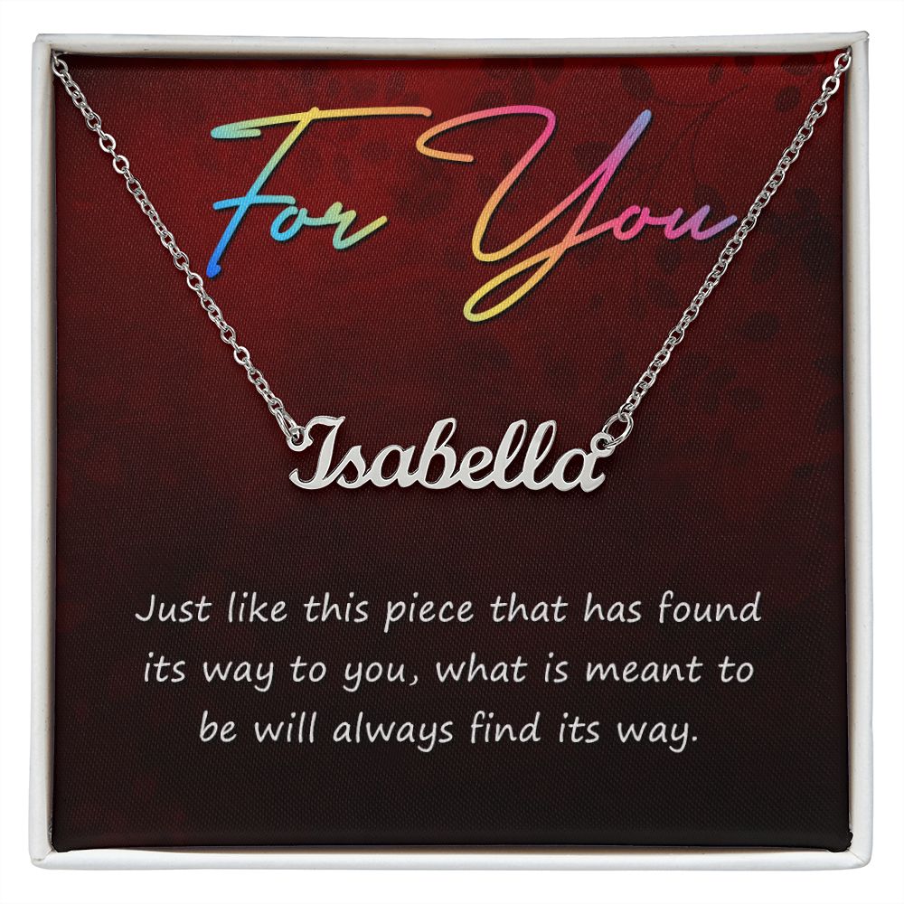 For you - Name necklace