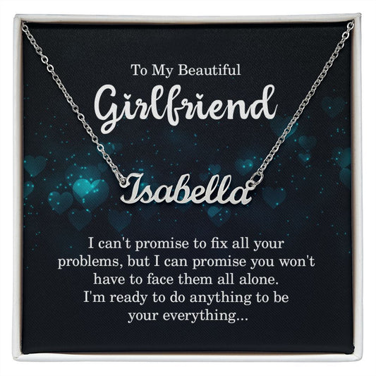 To My Beautiful Girlfriend - Name necklace