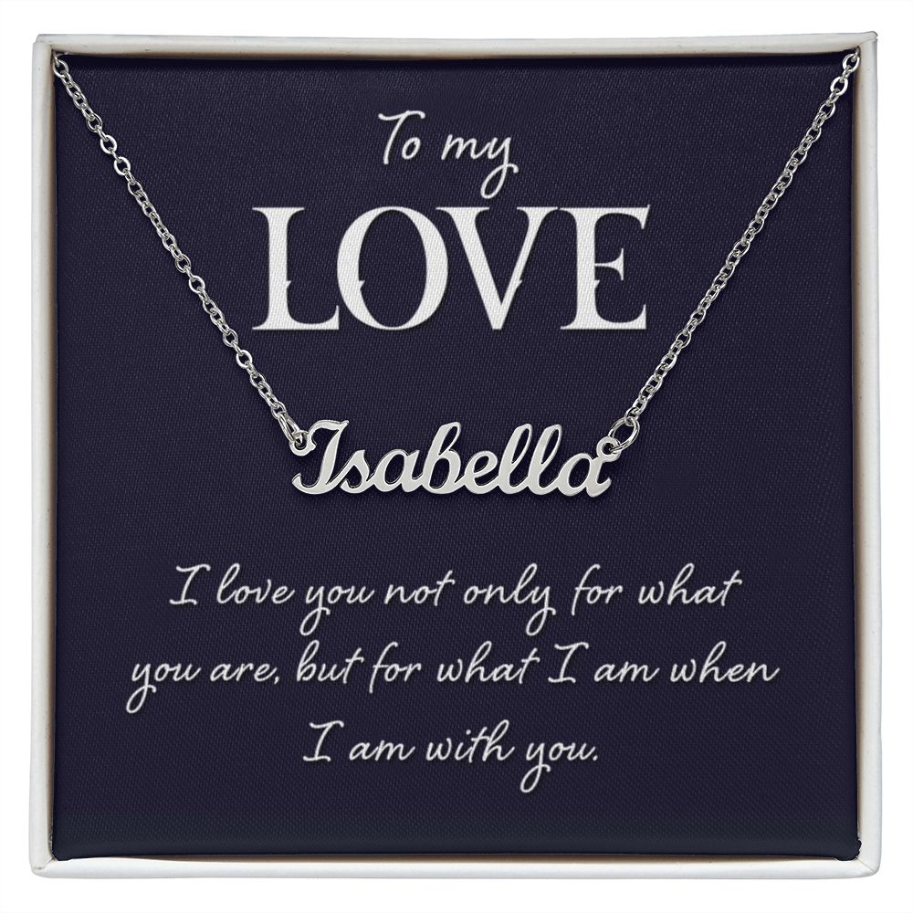 To My Love - Name necklace