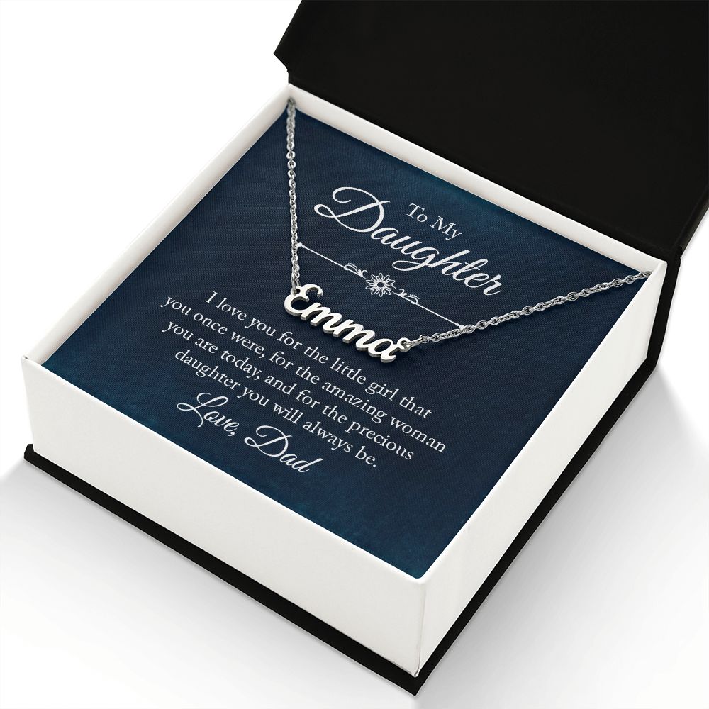 To My Daughter - Name necklace