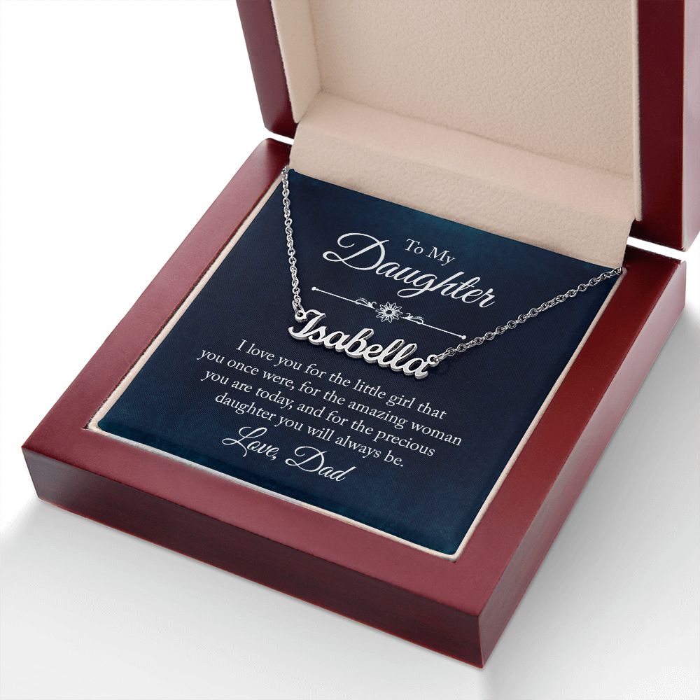 To My Daughter - Name necklace