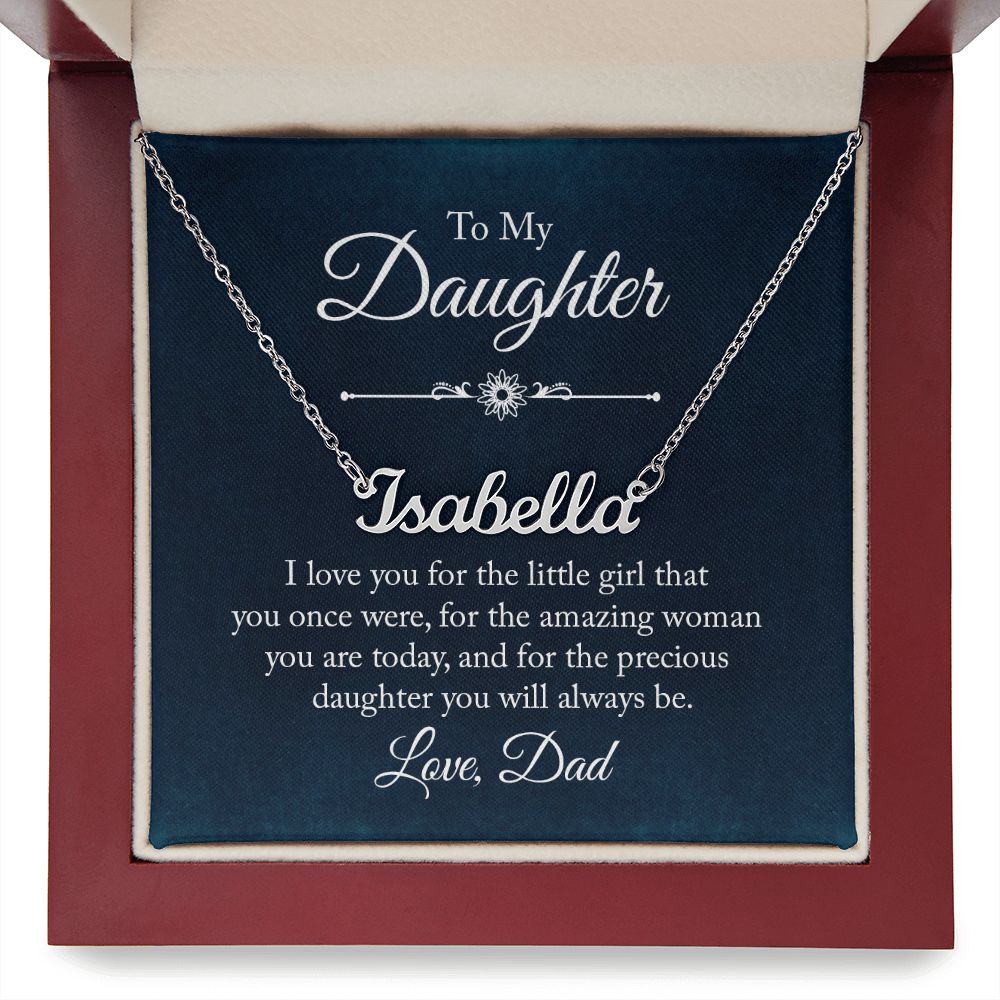 To My Daughter - Name necklace