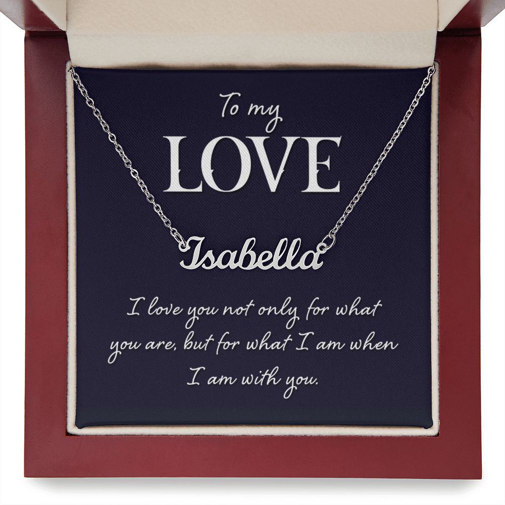 To My Love - Name necklace
