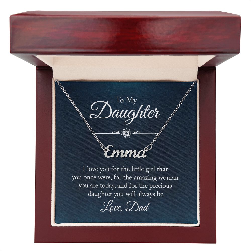 To My Daughter - Name necklace