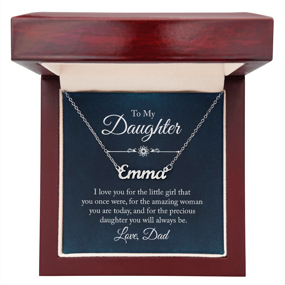 To My Daughter - Name Necklace
