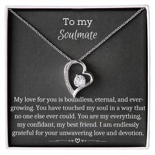 To My Soulmate - Forever Love Necklace