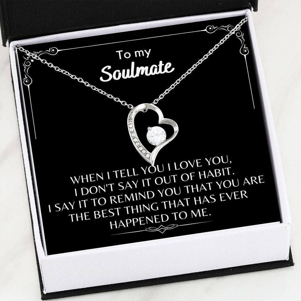 To My Soulmate - Forever Love Necklace