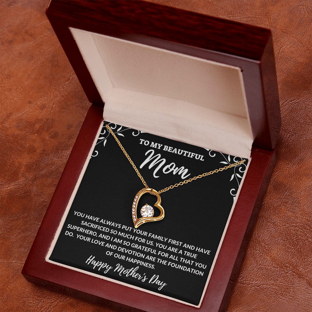 To My Beautiful Mom - Forever Love Necklace [Mother's Day Limited Edition]