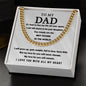 All My Heart To My Dad - Cuban Link Chain