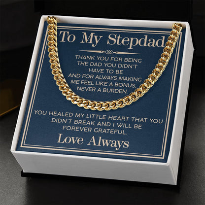 To My Stepdad - Cuban Link Chain