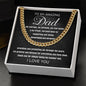 To My Amazing Dad - Cuban Link Chain