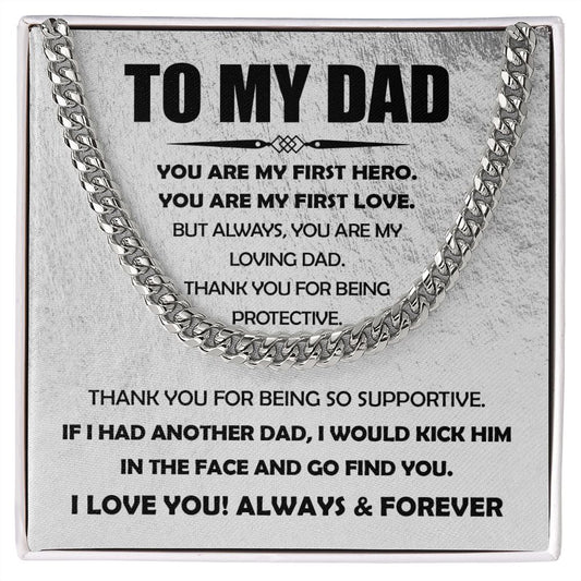 To My Dad - Cuban Link Chain