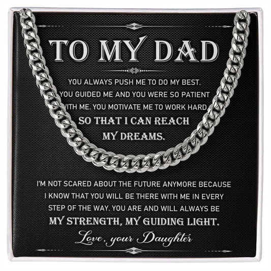 To My Dad - Cuban Link Chain