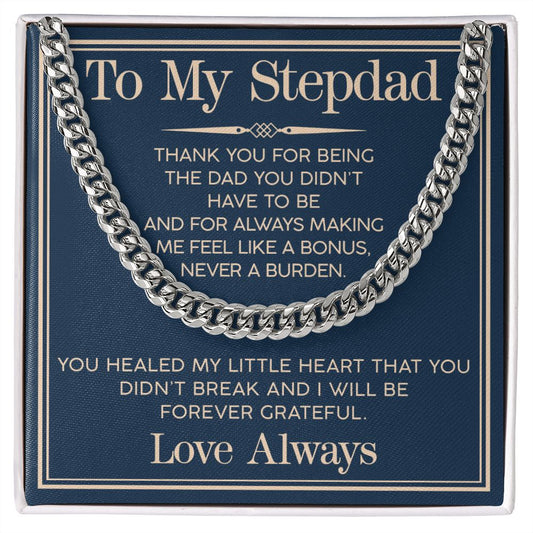 To My Stepdad - Cuban Link Chain