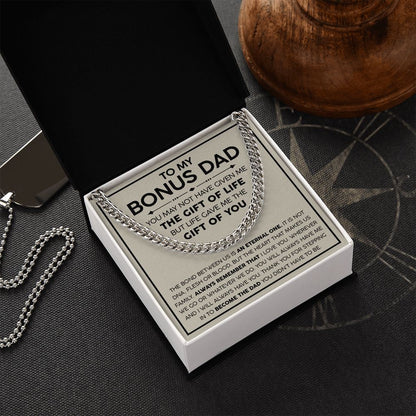 To my Bonus Dad - Cuban Link Chain