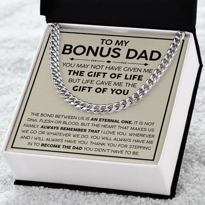 To my Bonus Dad - Cuban Link Chain