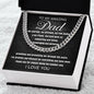 To My Amazing Dad - Cuban Link Chain