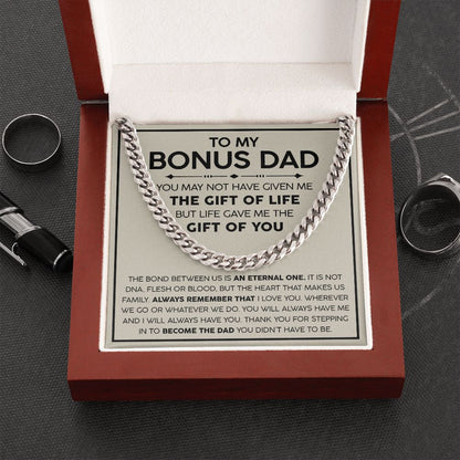 To my Bonus Dad - Cuban Link Chain