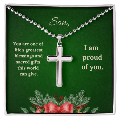 For Son - Christmas Faith Necklace