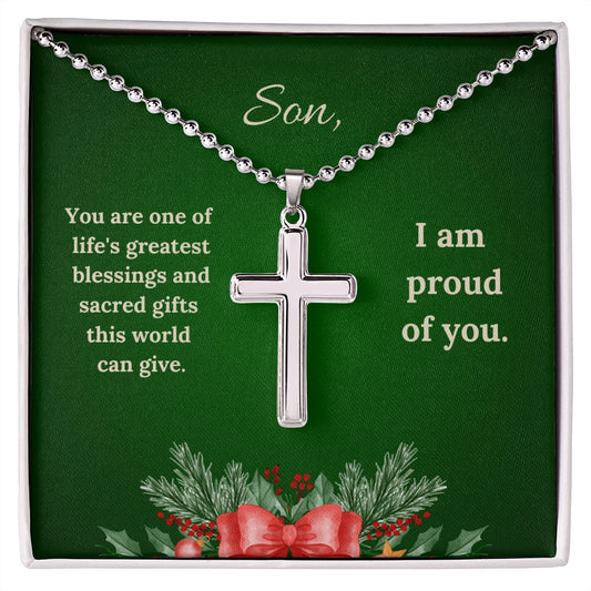 For Son - Christmas Faith Necklace