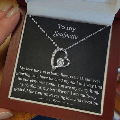 To My Soulmate - Forever Love Necklace