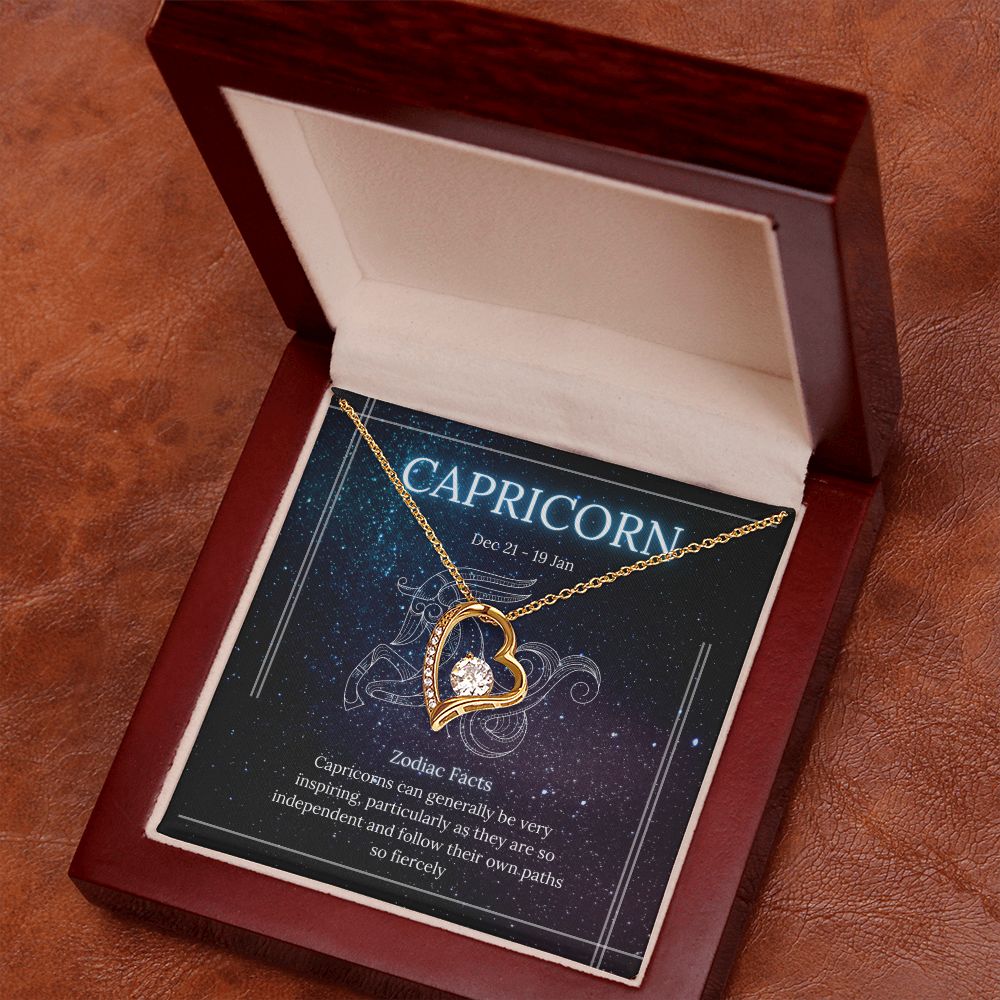 Capricorn Zodiac Forever Love Necklace Template